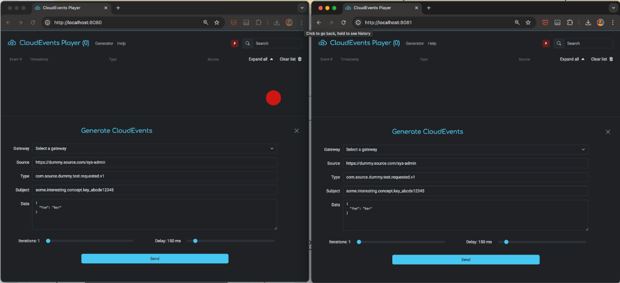 CloudEvent Player Demo